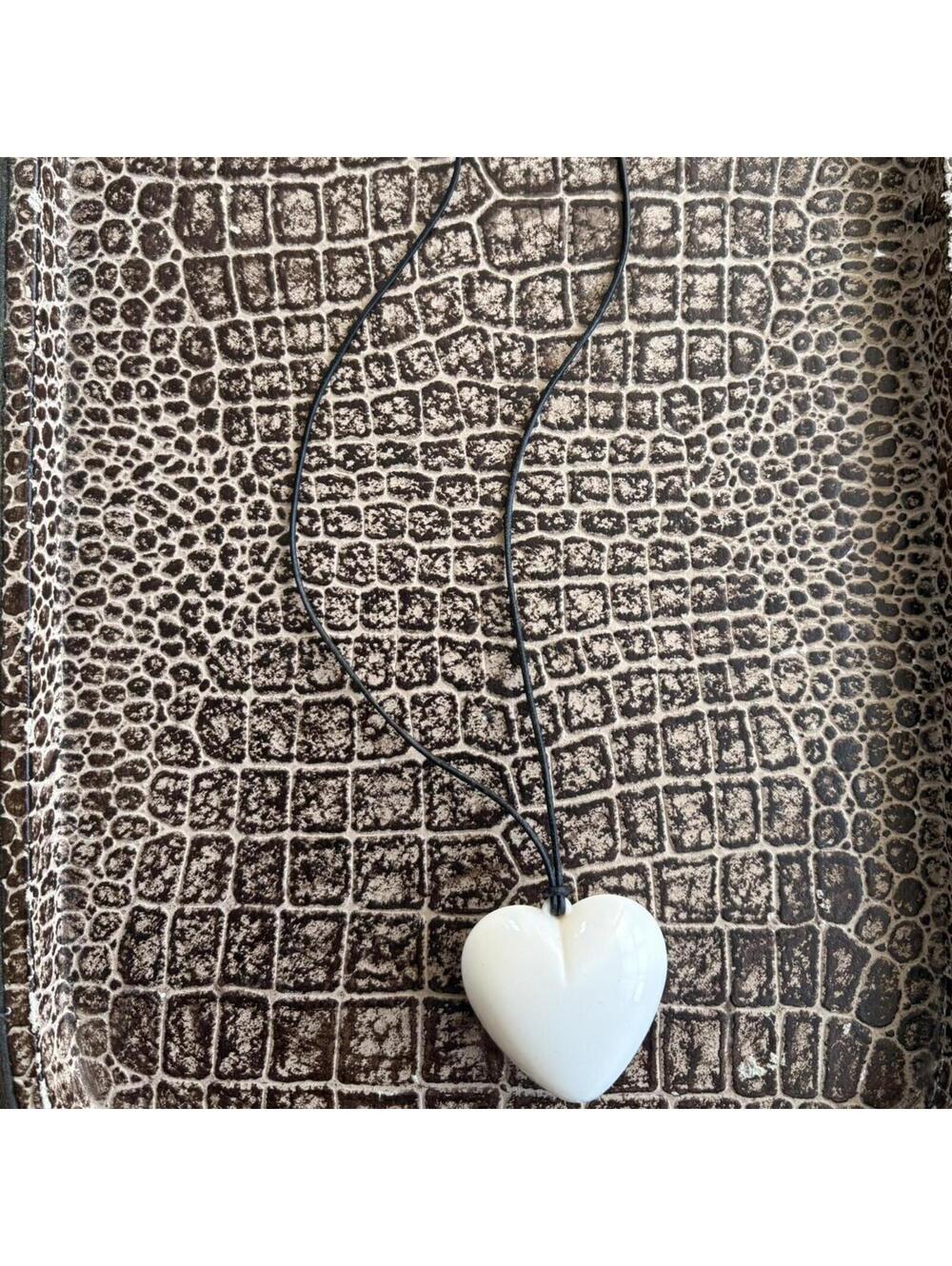 UPCYCLED HEART PENDANT NECKLACE